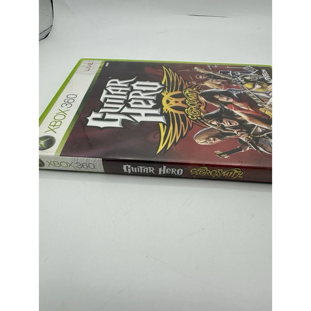 Guitar Hero Aerosmith Xbox 360 Complete CIB NTSC Music Rhythm Game